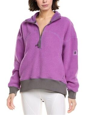 Free People Movement Purple Fleece Quarter Zip